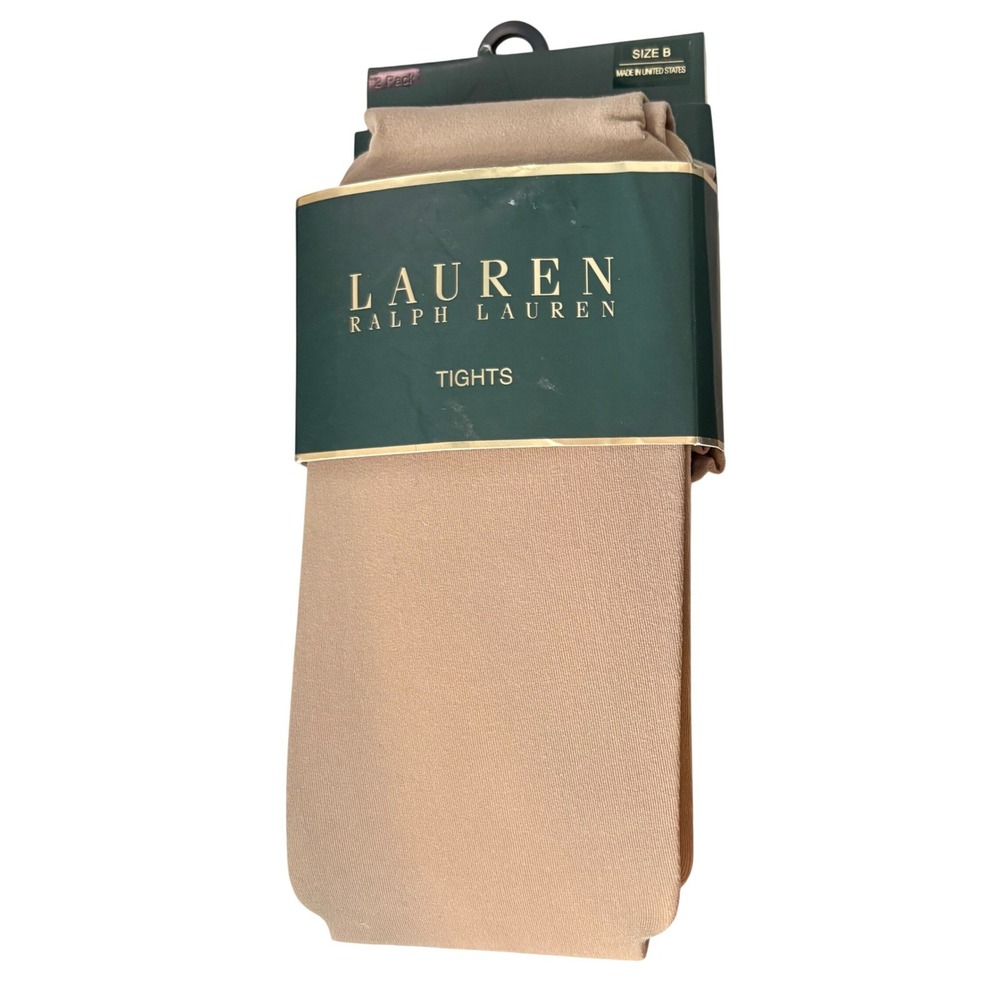 Lauren Ralph Lauren Tights Size B Tan Opaque New HT 5'4" -5'.8" WT 120-145 Women